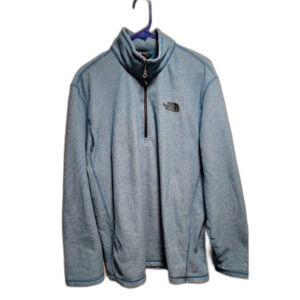 The North Face Blue Fleece Quarter Zip Jacket Mens XL